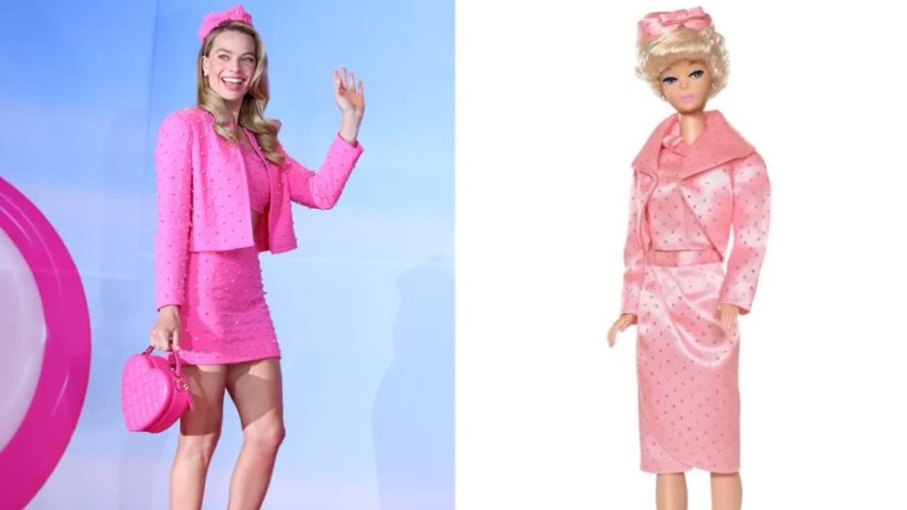 Look que integra a coleção “Barbie” da Moschino